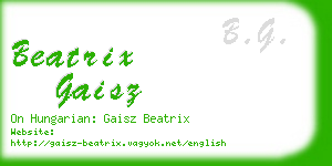 beatrix gaisz business card